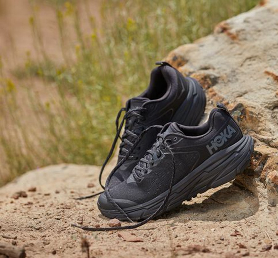 Trail Shoes Mens - Hoka One One Challenger ATR 6 - Black - SEYZXKI-96